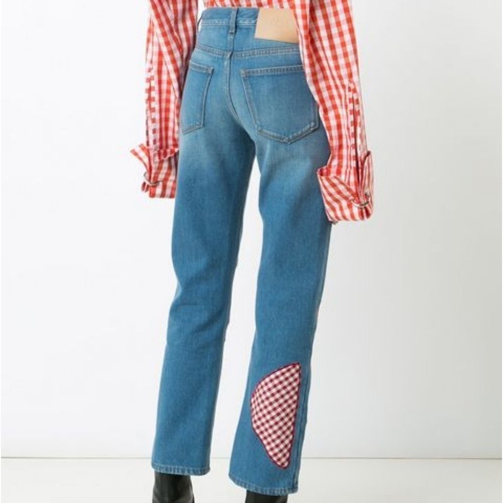 Christopher Kane Jeans Patchwork Embroidered Lace… - image 3